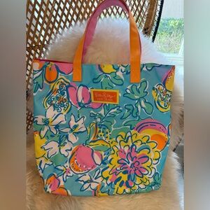 Lilly Pulitzer for Estee Lauder Tropical PrintVibrant Floral Tote